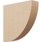 Ekena Millwork 4"W x 16"D x 16"H Thin Durham Rough Cedar Woodgrain TimberThane Corbel, Primed Tan CORUR04X16X16DURRCPR - alternate 1